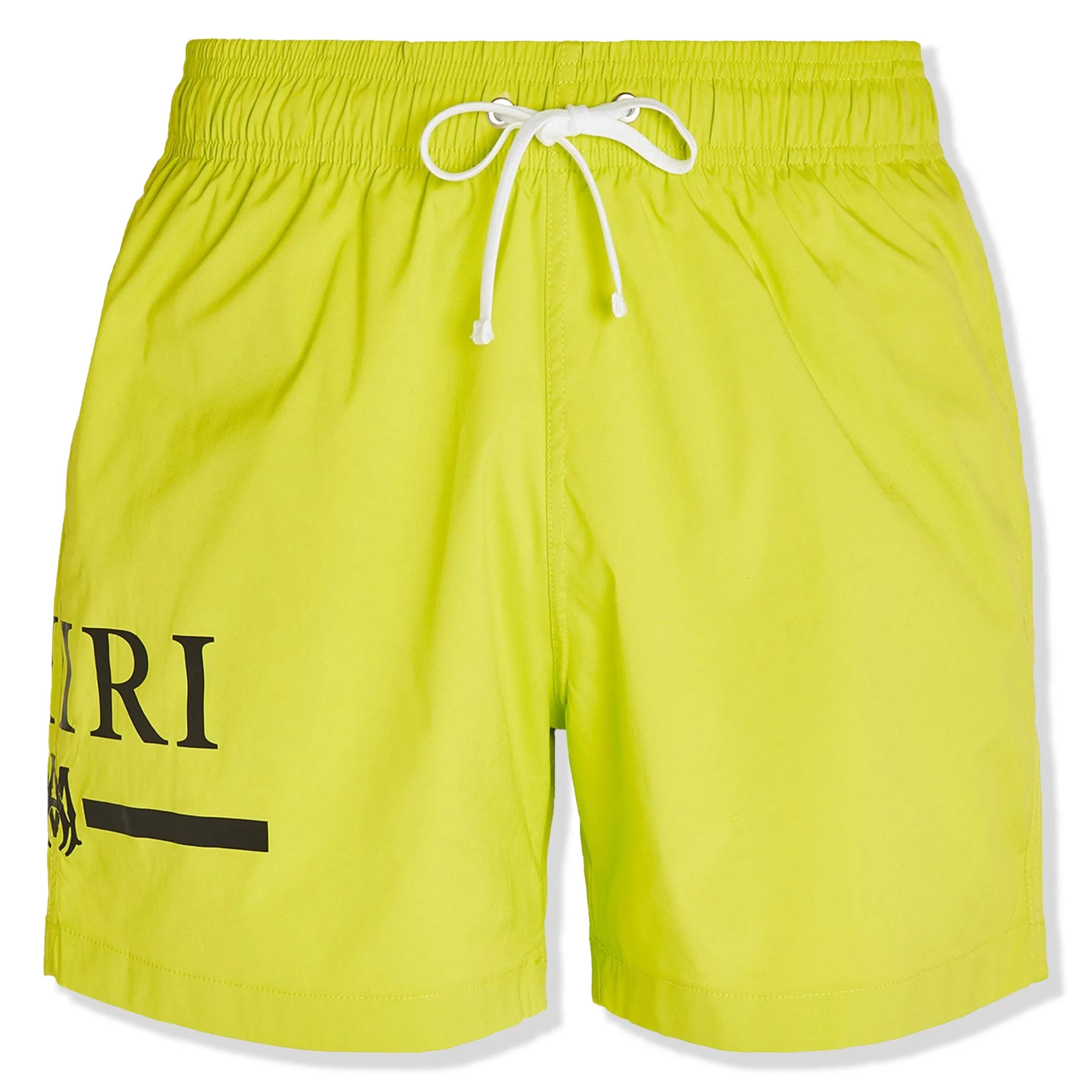 Amiri Ma Bar Logo Swim Shorts Lime