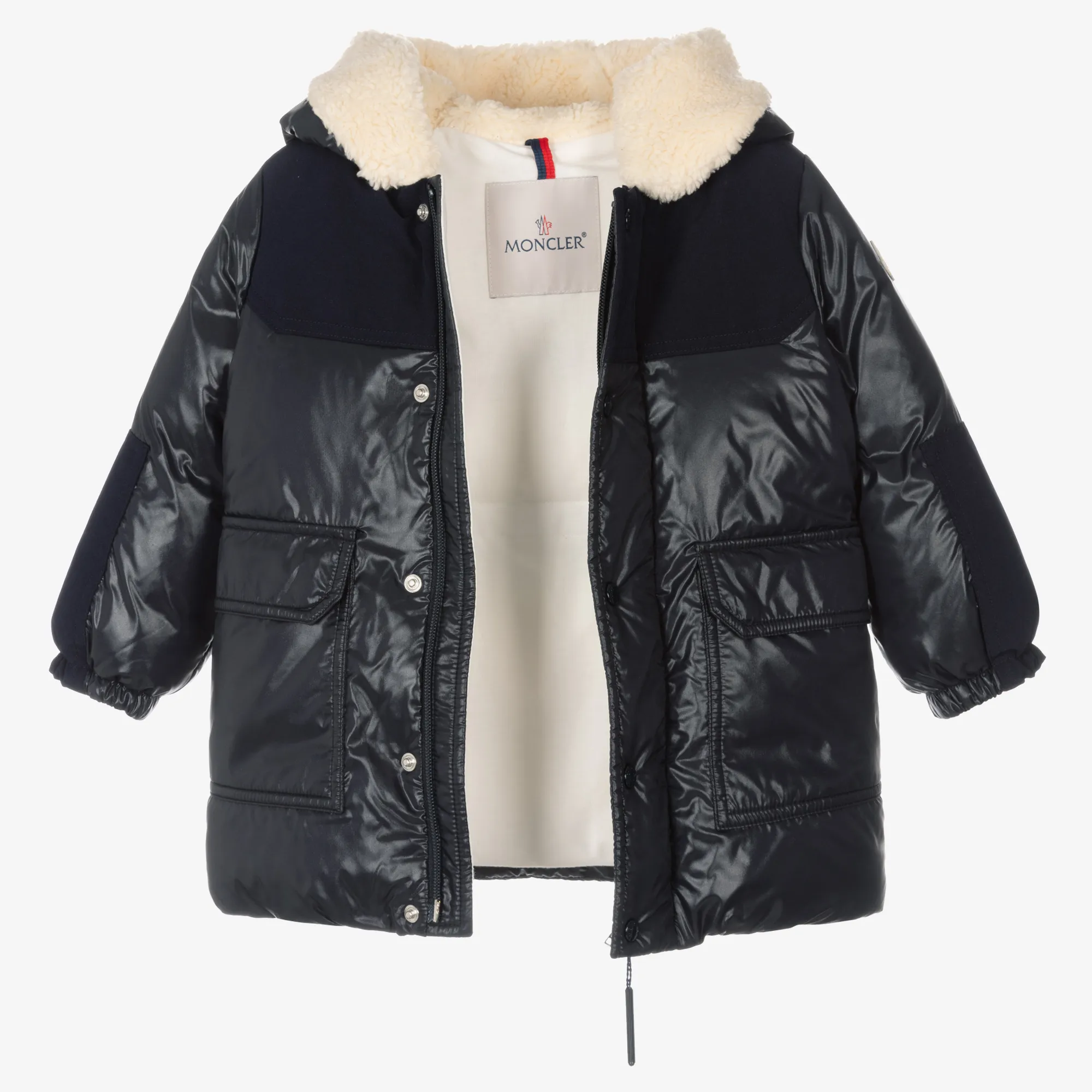 Boys Navy Blue Puffer Coat