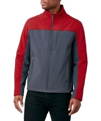 Nautica Men's Color Blocking Soft Shell Bomber Jacket