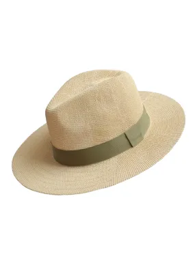 Panama Hat Khaki Band