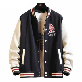 Xituodai 2022 New Arrival Hot Preppy Style Cotton Thick Embroidery Rib Sleeve Bomber Jacket Brand Clothing Baseball Autumn Winte